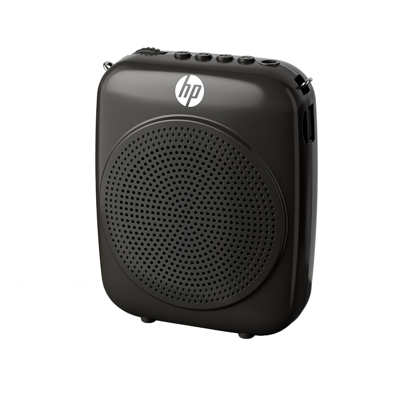 HP LS261 Wireless Lavalier Amplifier, Teacher-Specific Bluetooth Speaker, Small Loudspeaker, TF Card And USB Drive Recording Microphone, Outdoor Tour Guide Portable Teaching Device, Black