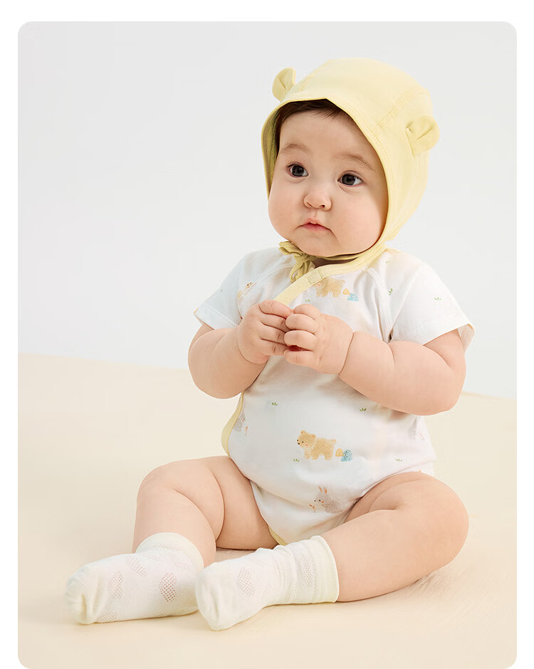 Balabala【balaOne】Kids Baby Triangle Shirt Romper 2026 Summer Two-Piece Set Fresh 13