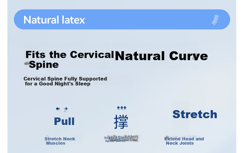 YUZHAOLIN Cervical Pillow Neck Support Pillow for Sleep Cervical Spondylosis Deep Sleep Cassia Latex Pillow Core Cervical Pillow 3