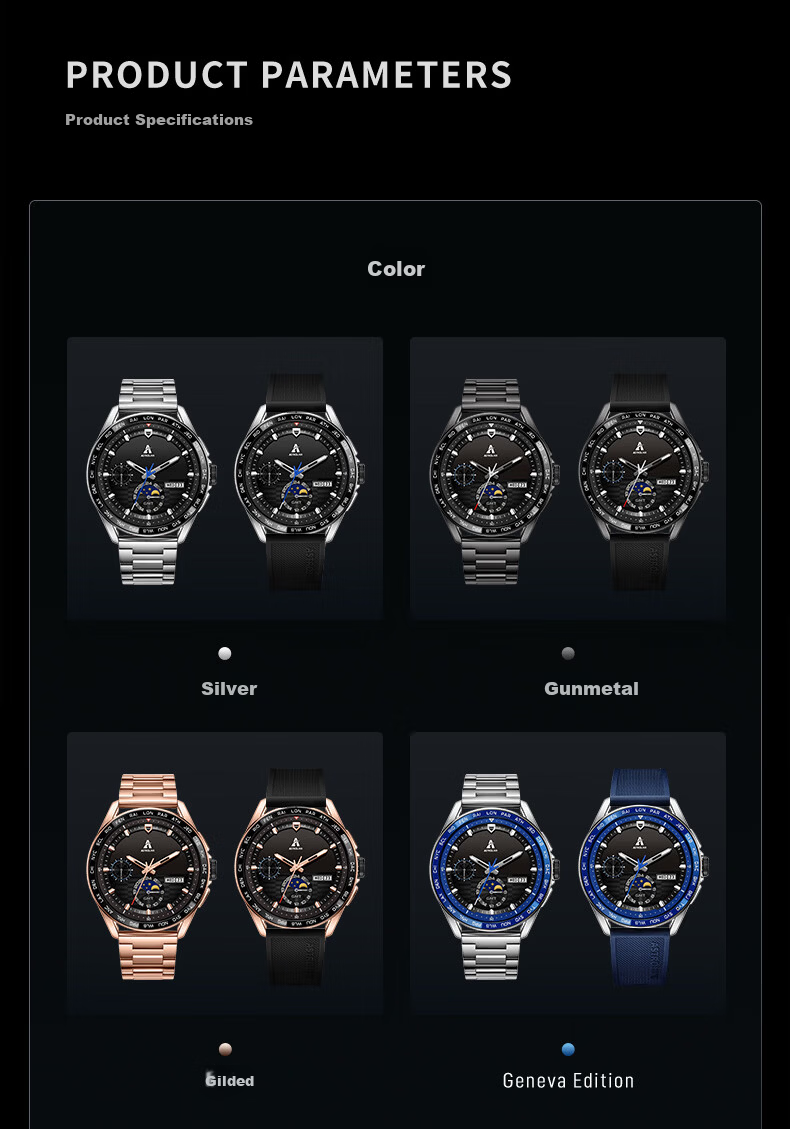 Beidou Astrolink G Blue Hybrid Smart Running Cycling Sports Multifunction HarmonyOS Men's Watch New Arrival 31
