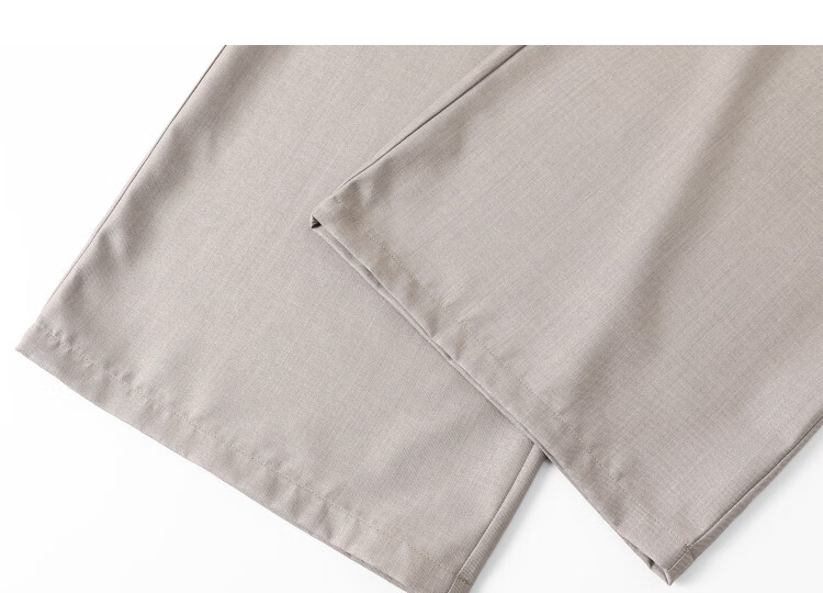 Demana Layered Style CP Spring Fake Two-Piece Tie-Waist Pleated Petite Loose Women's Wide-Leg Casual Pants 13