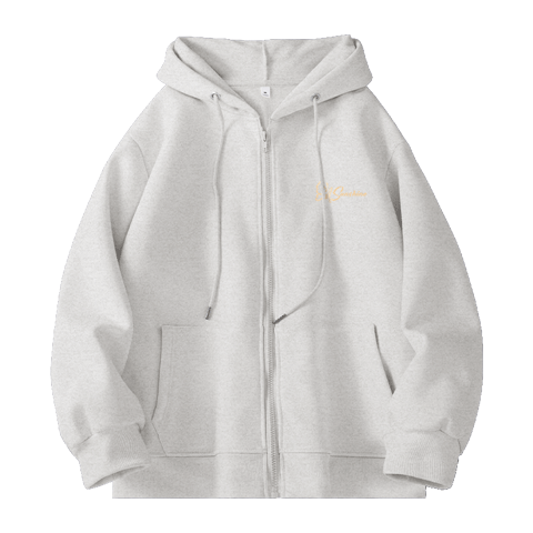 Jeanswest Women's Hooded Zip-Up Sweatshirt 2026 Spring New Casual Loose Campus Trendy Petite Jacket