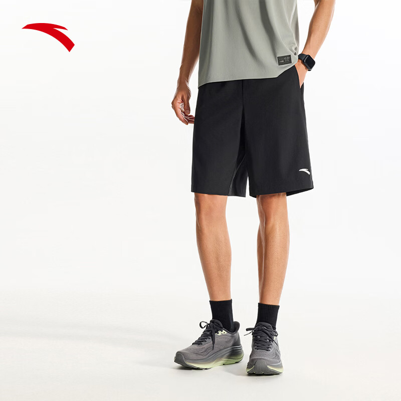 Anta Quick-Dry Men's Sports Shorts Summer Moisture-Wicking Breathable Fitness Training Running Outdoor Casual Woven Five-Point Pants