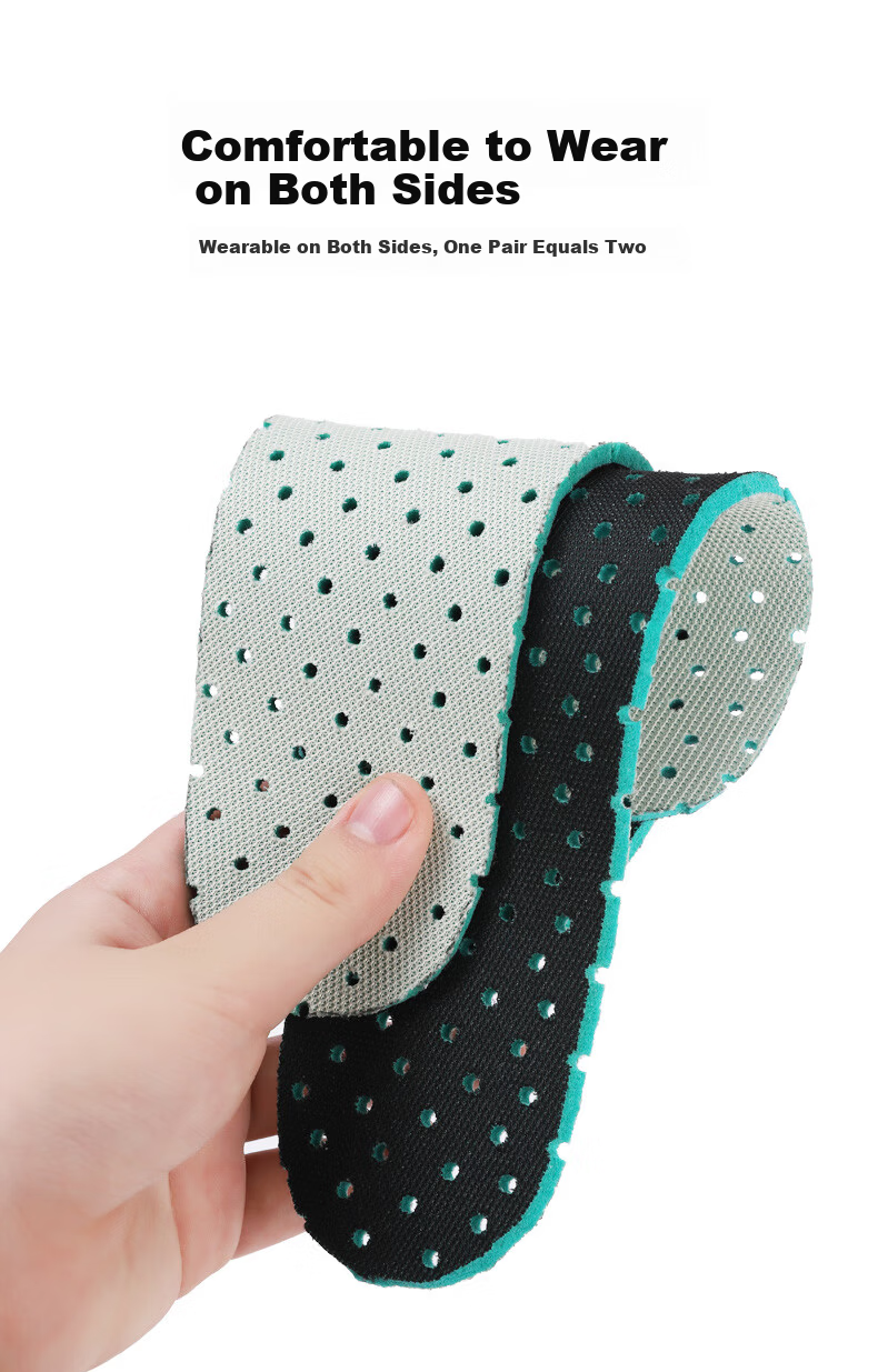 FOOTOPPO Kids Sports Insoles Boys Girls Summer Soft Breathable Sweat-Absorbing Cuttable Insoles 9