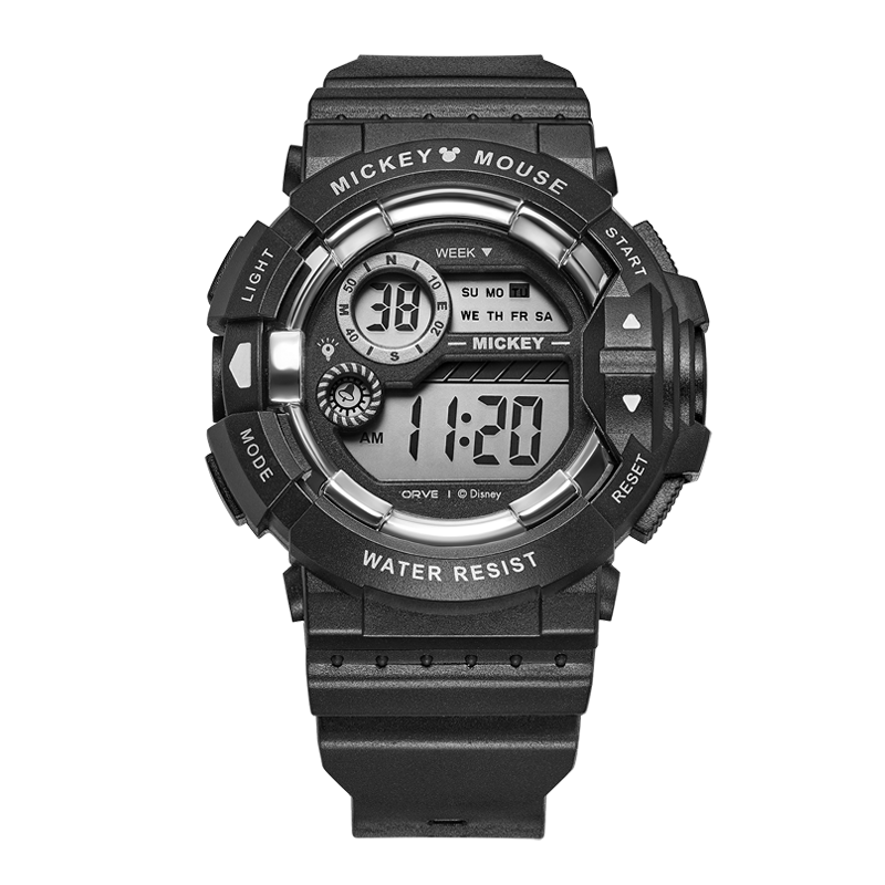 Disney Mickey Collaboration 2026 New Sports Digital Waterproof Watch for Middle and High School Students Exam Use Kids Watch