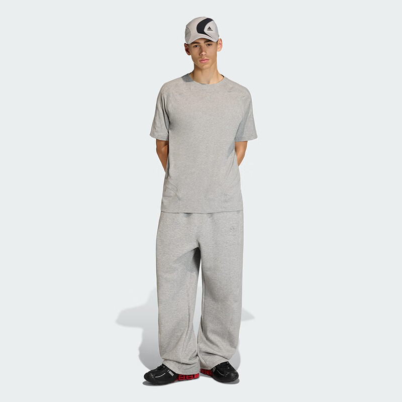 Adidas Originals Men's CUTLINE CO TEE Short Sleeve T-Shirt KE0712 Light Grey L 4