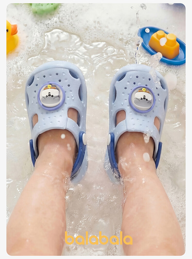 Balabala Kids Slippers Baby Outdoor Beach Shoes Cartoon Girls Soft Sole Hole Shoes Boys Girls Summer Toddler Sandals 19