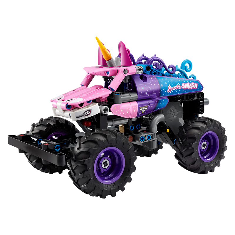 LEGO Technic 42220 SparkleSmash Pull-Back Car, Toy for Boys And Girls, Children's Birthday Gift, Decoratio