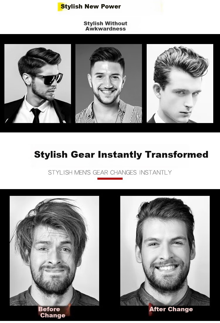 Germon Gradient Positioning Hair Comb Flat Top Clipper Comb Men's Haircut Auxiliary Tool Limit Edge Styling Curved Comb 2