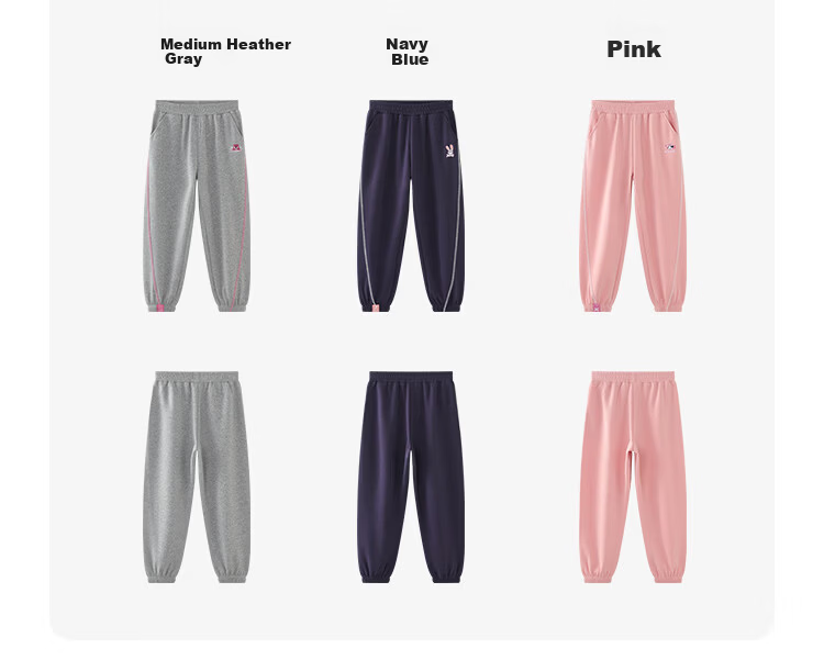 Disney Girls' Sports Sweatpants 2026 Spring New Loose Stylish Jogger Pants Casual Trousers for Girls 6