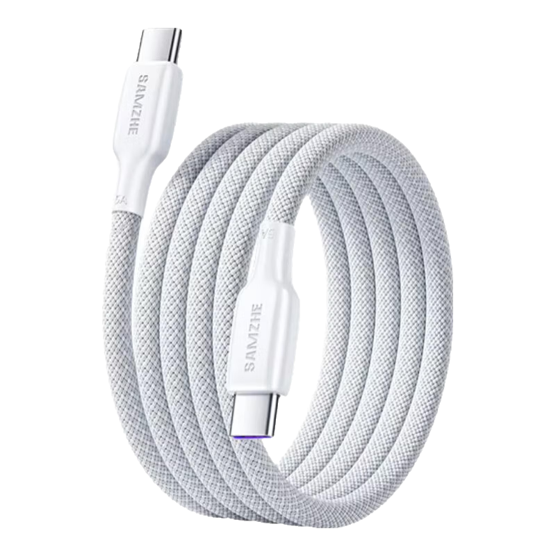 Sanze [2-Pack] Dual Type-C Data Cables PD 100W Fast Charging for Huawei Pura80 Honor Apple 17/15/16 Xiaomi Laptop Tablet 1.5m