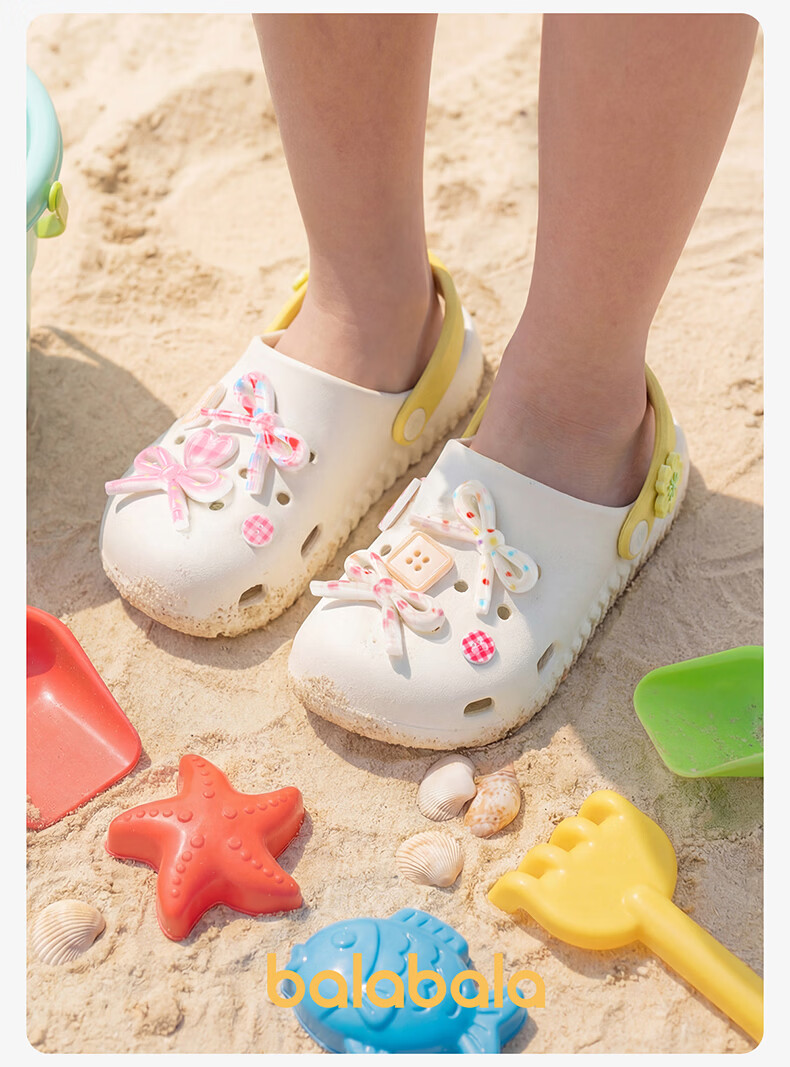 Balabala Girls' Summer Hollow Out Sandals Princess Breathable Outdoor Beach Slippers for Toddler and Big Kids 20