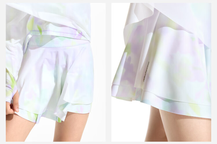 Moodytiger Fairy Family Girls' Quick-Dry Cool Summer High-Waist Lightweight Breathable Sports Skirt 19