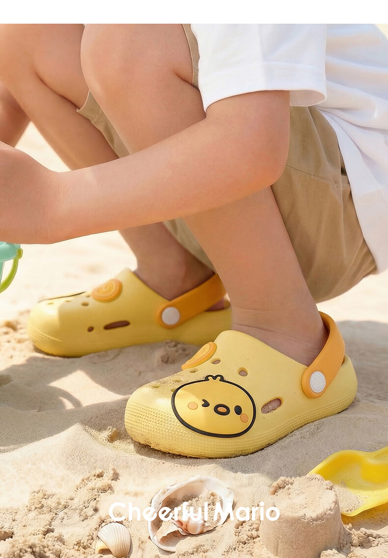 Cheerful Mario Kids Cartoon Cute Slippers Boys Summer Clogs for 2-3 Year Old Toddlers Beach Outdoor Sandals 11