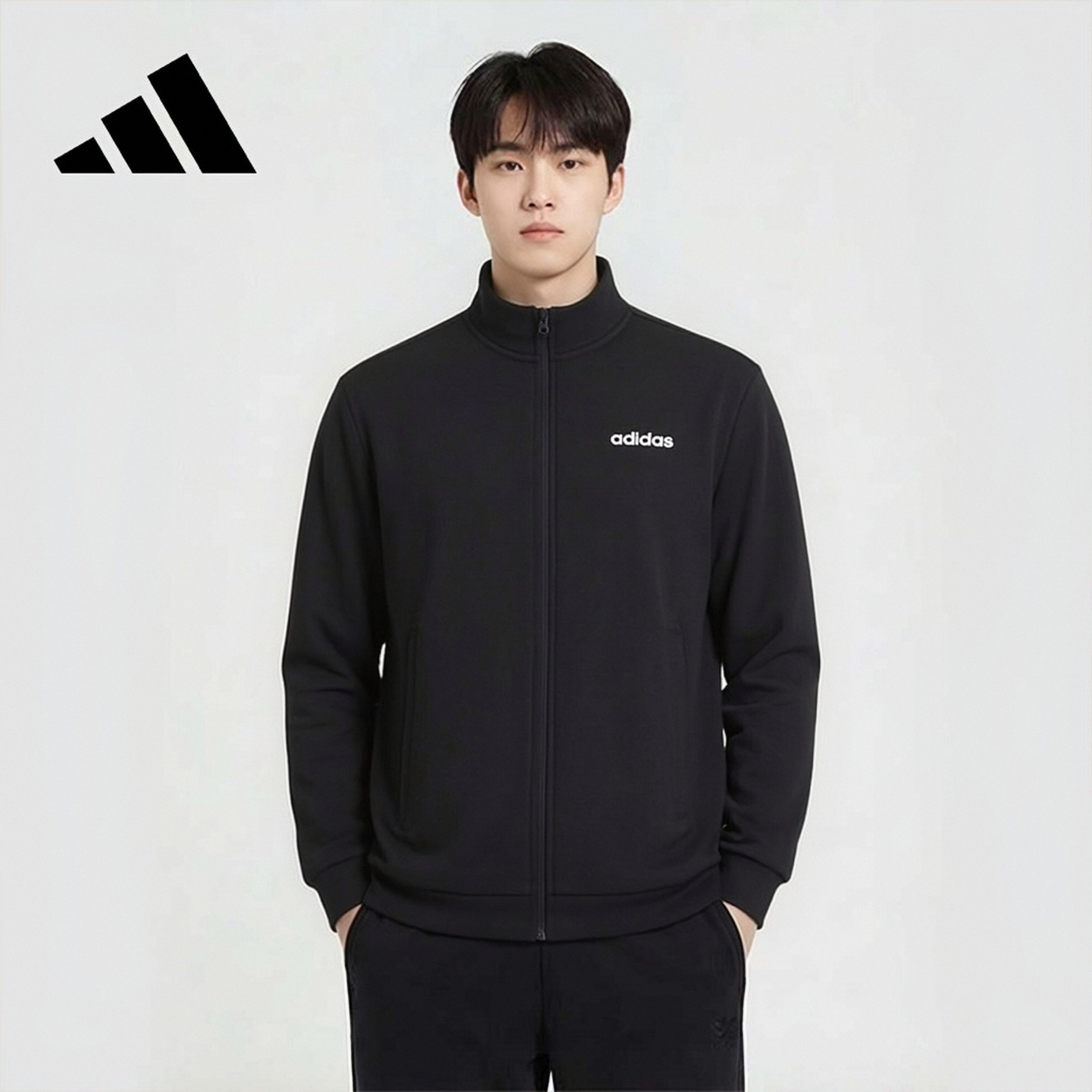 Adidas Men's Outdoor Comfortable Terry Cloth Jacket JJ0423 L
