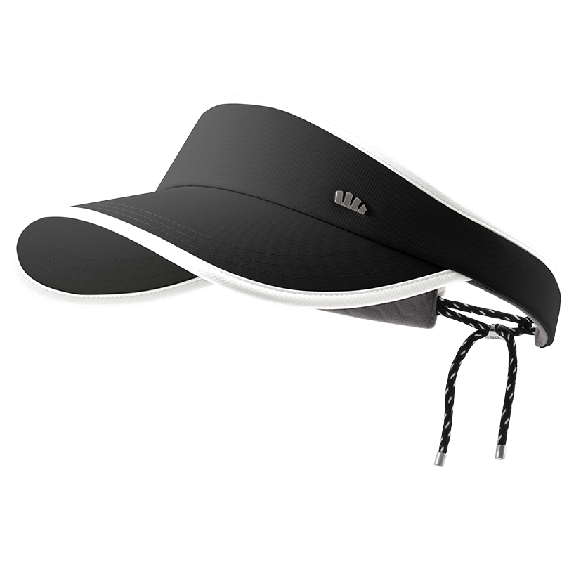 Beneunder Sun Protection Hat, UV-Resistant Visor Cap for Women, Sports Sweat-Absorbing Full-Face Sunshade Tennis Cap, Sunhat, Twilight Black