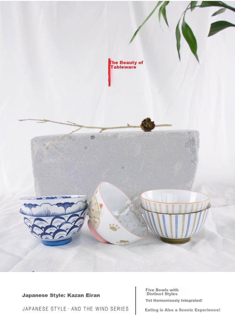 Huaqingge Tang-style Blue and White Porcelain Dinnerware Set 38-Piece Gift Box Underglaze Color Tableware Set for Housewarming 10