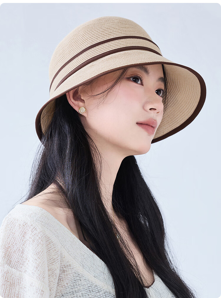JIUMU Women's Sun Protection Hat UV Protection Outdoor Summer Bucket Hat Face Covering 13