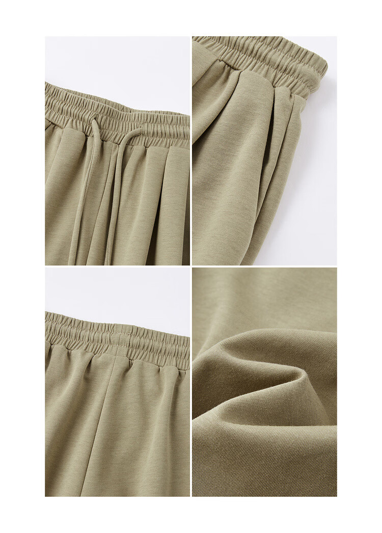 MT Cloud Soft Comfort Pants Autumn Relaxed Fit Adjustable Elastic Waist Comfortable Concealing Knit Women's Casual Pants 10