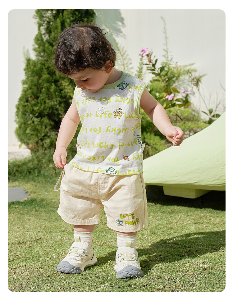 Balabala Baby Sleeveless T-Shirt Vest Girls Boys Infant Clothing 2026 New Summer Cotton Soft Top 38