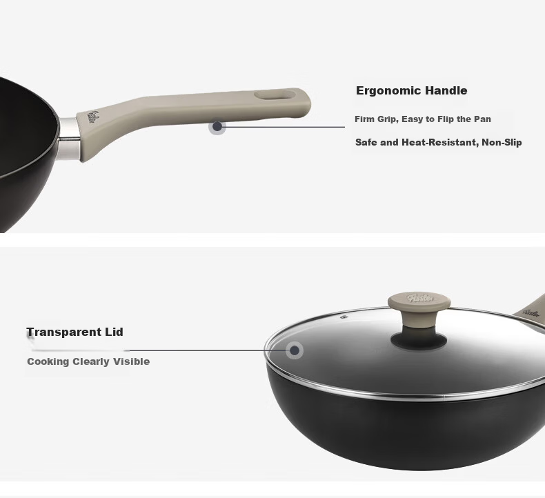 Fissler Easy Kitchen Series 26cm Non-Stick Frying Pan Flat Bottom Gas Stove Compatible 7