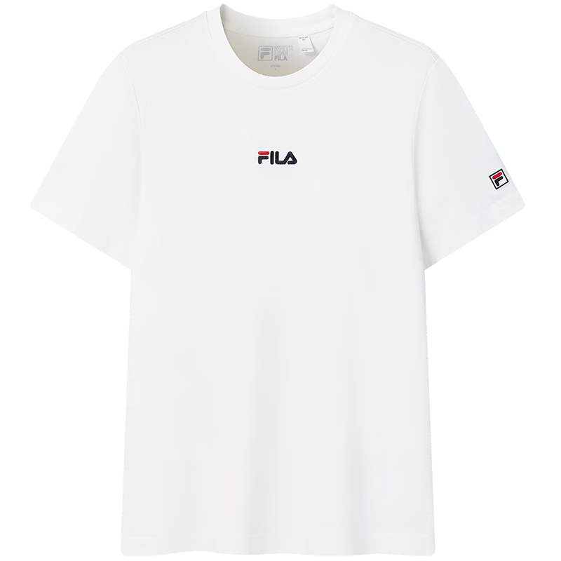 FILA Official Men's Short Sleeve T-Shirt Summer 2026 Cool Breathable Sports Cotton Crew Neck Top