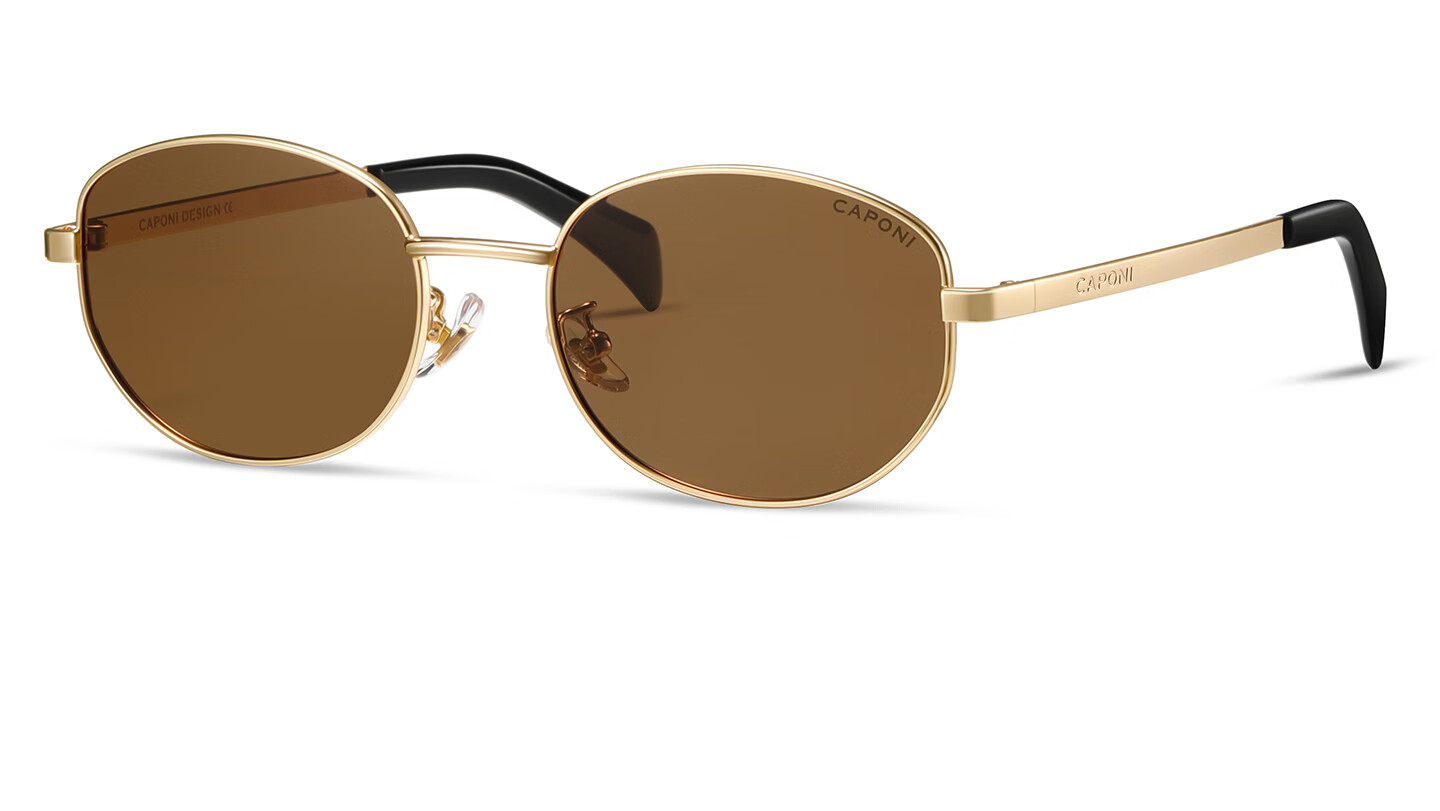 CAPONI Vintage Style Polarized Sunglasses for Women 2026 New UV400 Sun Protection Retro Trendy Eyewear 34