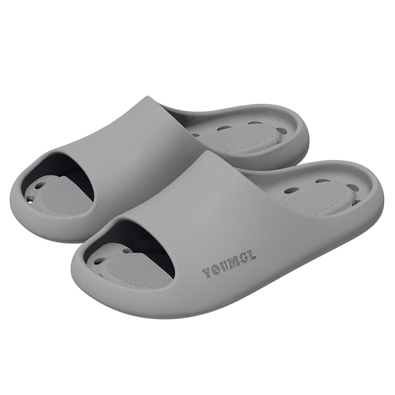 TZLDN Antibacterial Men's Shower Slippers Quick-Dry Breathable Summer Bathroom Non-Slip EVA Sandals