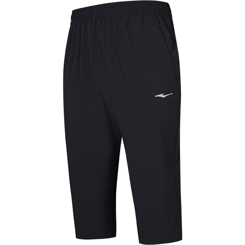 Erke Woven 3/4 Length Quick-Dry Ice-Feel Sun-Protective Antibacterial Outdoor Casual Running Sports Pants for Men Summer