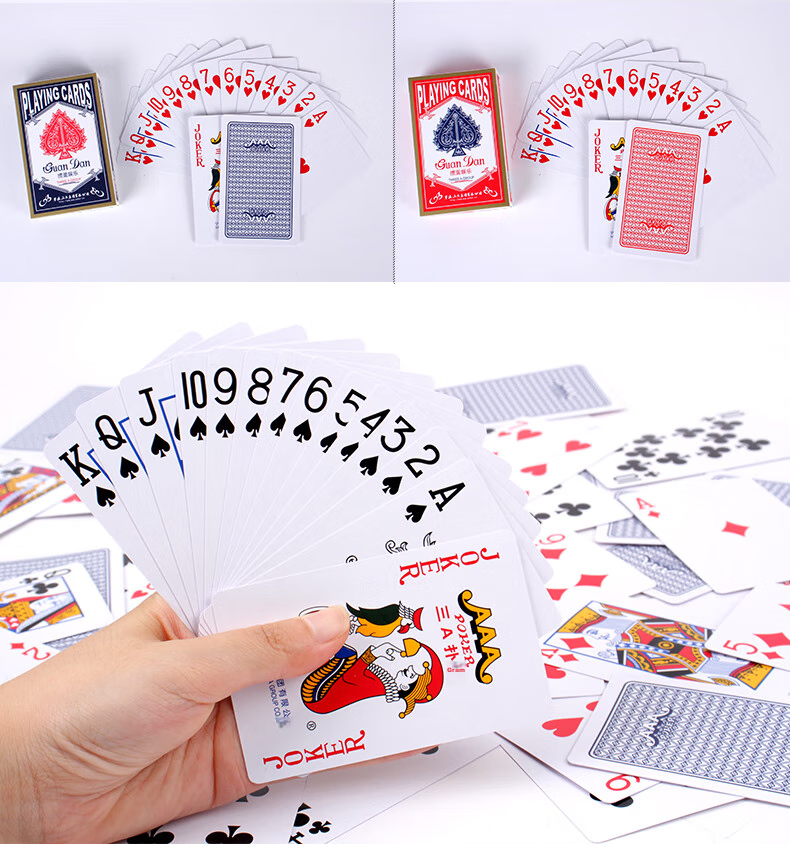 AAA Guandan Playing Cards, AAA Entertainment Playing Cards, Blue Core Paper Playing Cards, Guandan Cards for 8523 Double Decks, Blue Ten Decks 7
