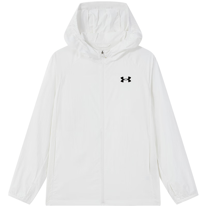 Under Armour Children's Sun Protection Clothing, Spring And Summer, for Boys And Girls, Simple Hooded Lightweight Breathable Sun Protection Jacket for Older Kids