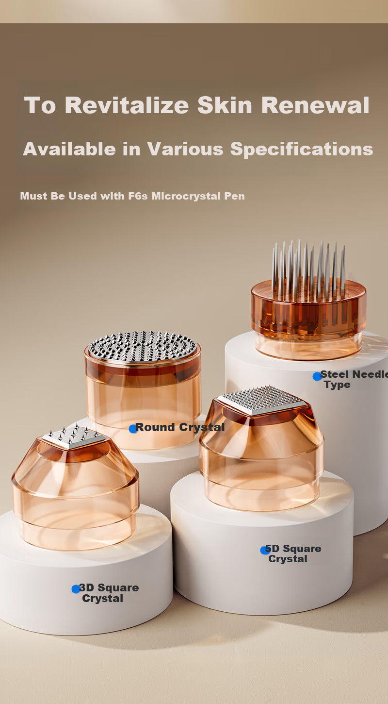 KDAY Brown 36-Needle Round Crystal Needle for Skin Beauty Device, Facial Beauty Instrument 36-Needle Replacement 3