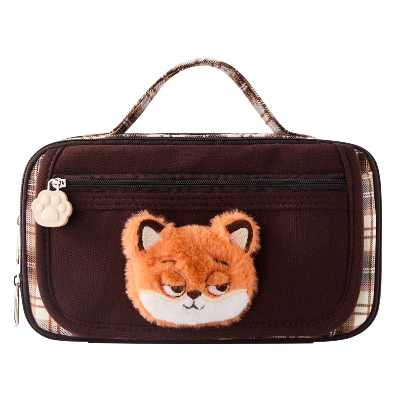 Disney Zootopia Nick Large Capacity Elementary School Pencil Case Handheld Stationery Bag Back to School Supplies Storage Bag