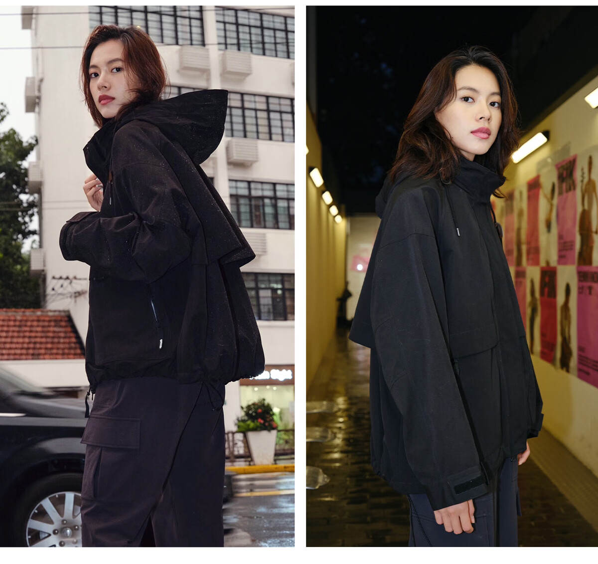 OUTDOOR PRODUCTS [Huangmeirou] Functional Three-In Fleece Jacket for Women, Windproof Coat, Xuanyi Purple 26