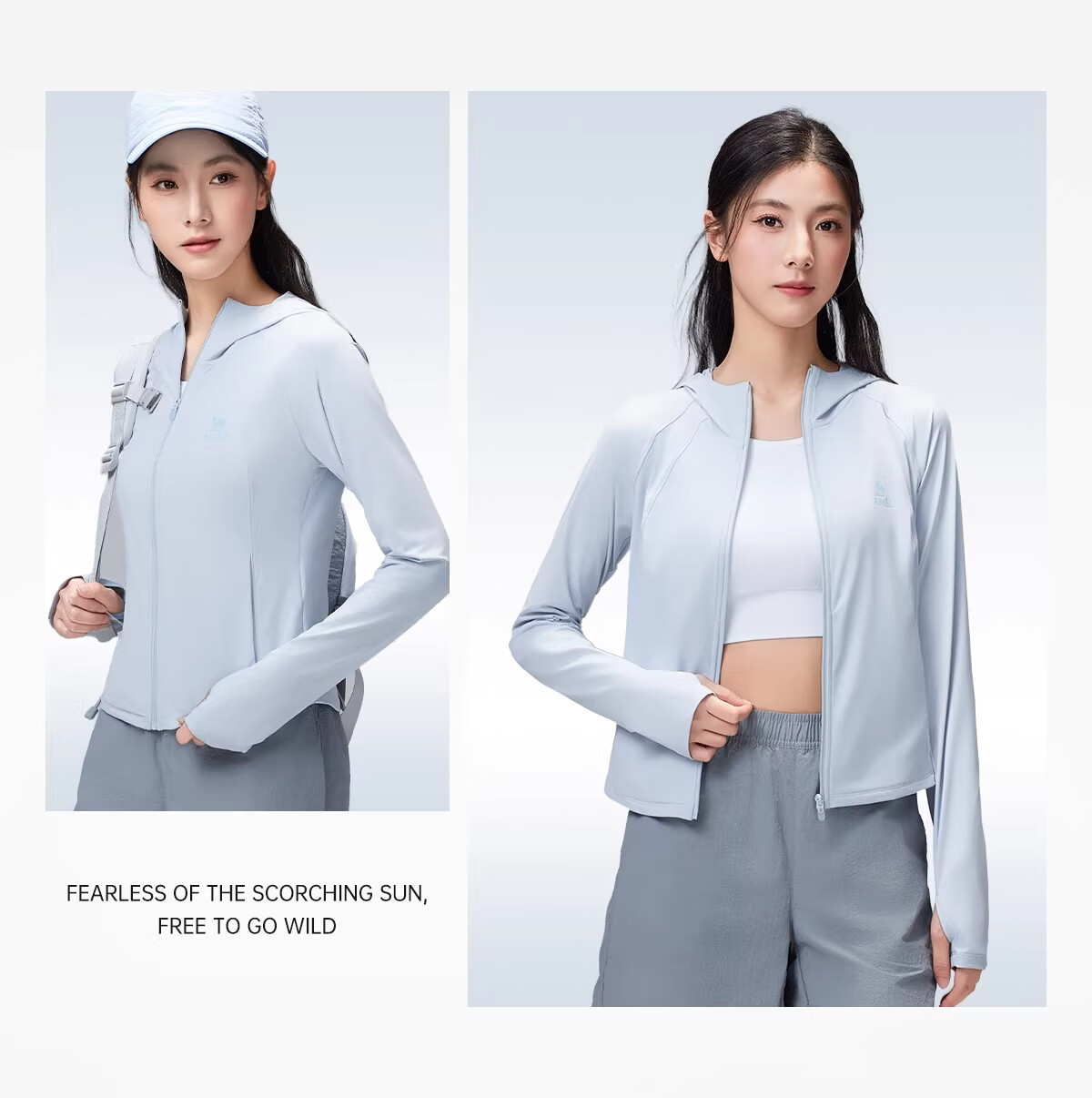 CAMEL Outdoor Cold White Original Yarn Sunscreen Jacket for Women 26 Spring Summer New Slim Breathable Cooling Coat 1157A 20