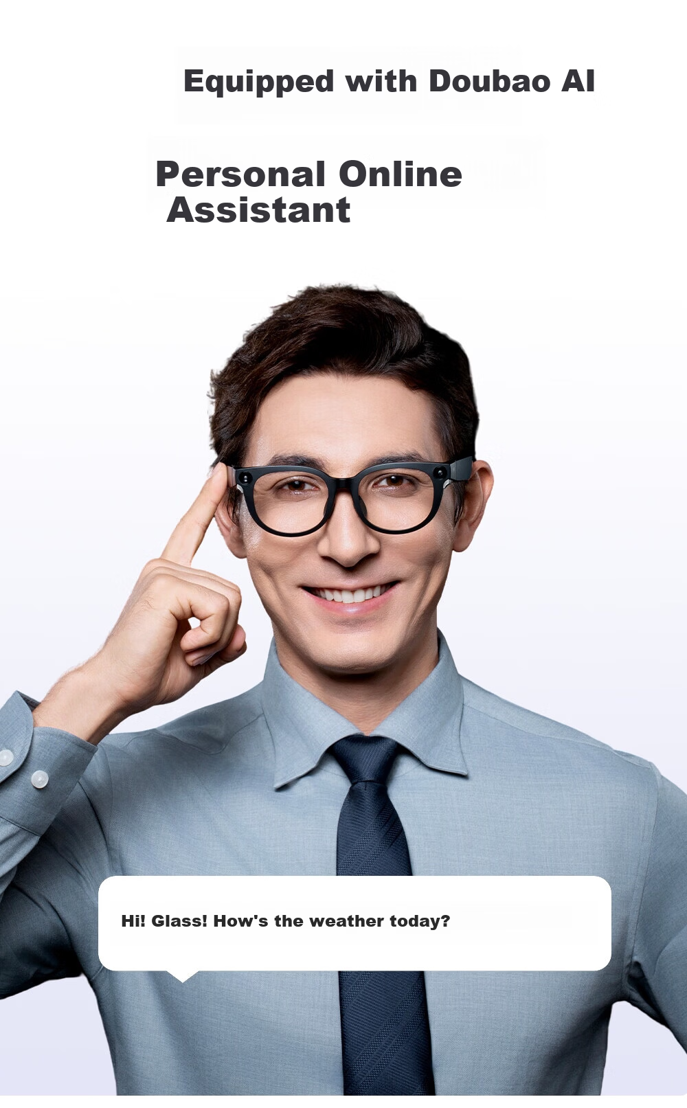 KTC AI Translation Smart Glasses Real-time Conversation Simultaneous Translator Xiaomi Alternative Portable Travel Meeting Assistant Bluetooth Recording Audio Glasses KTC-G1 17