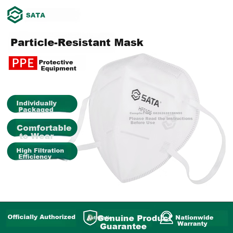 SATA HF0101 Foldable Dustproof Industrial Over-Ear Disposable KN95 Protective Mask 25pcs/Box