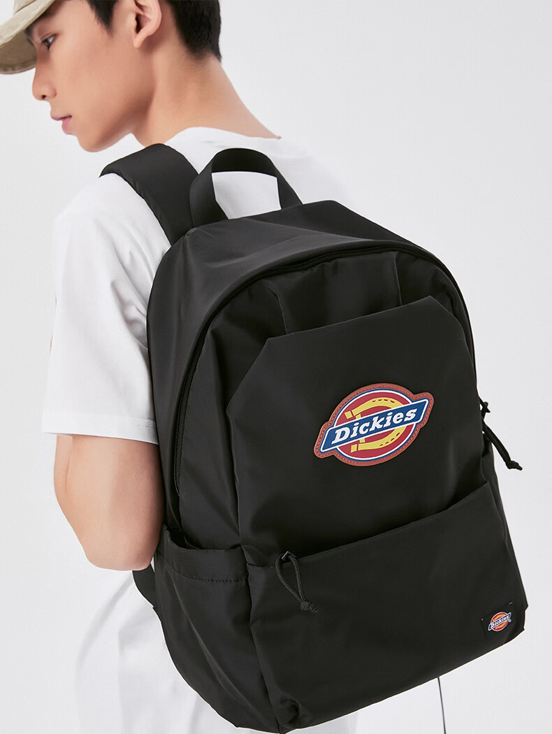 Dickies New Unisex Backpack Multi-Compartment Lightweight School Bag Large Capacity Outdoor Travel Bag Black 19