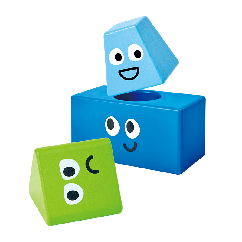 Hape (Germany), Educational Building Blocks Toy, Soft Rubber Large Particle Interlocking Blocks, Creative Geometry, for Boys And Girls, E9861