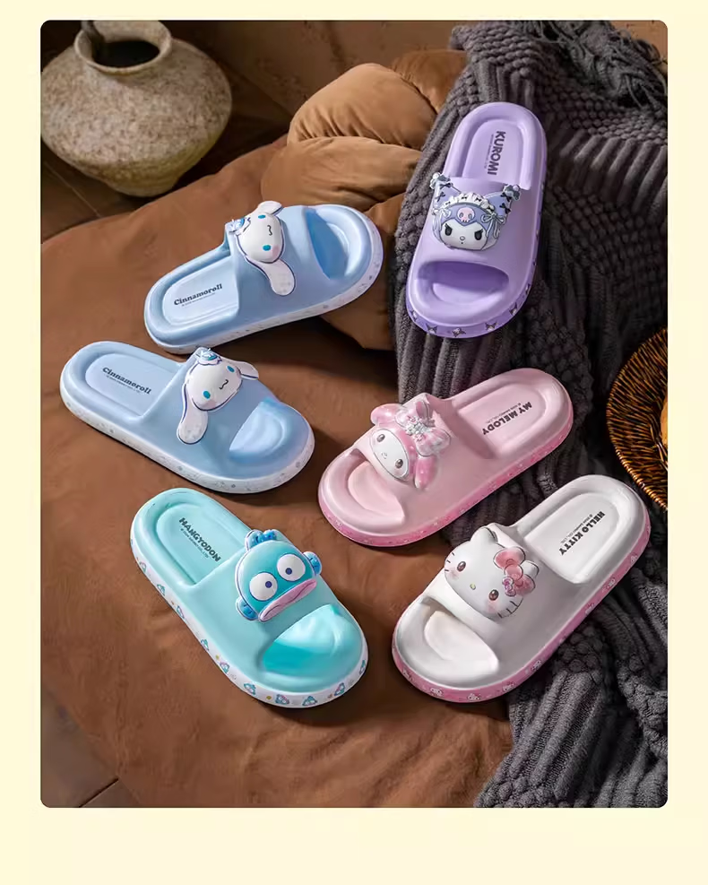 Hello Kitty Children's Summer Indoor Non-Slip Girls' Slippers Parent-Child Style 252818 Purple Size 250 6