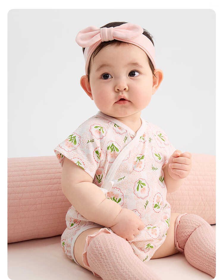 Balabala【balaOne】Kids Baby Triangle Shirt Romper 2026 Summer Two-Piece Set Fresh 34