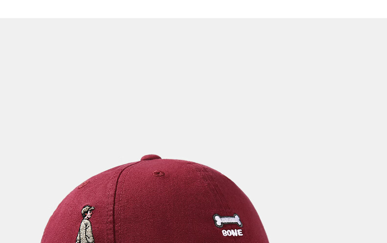 CACUSS Women's Spring New Embroidered Baseball Cap College Style Casual Slim Face Baseball Cap Men's Night Mist Black 17