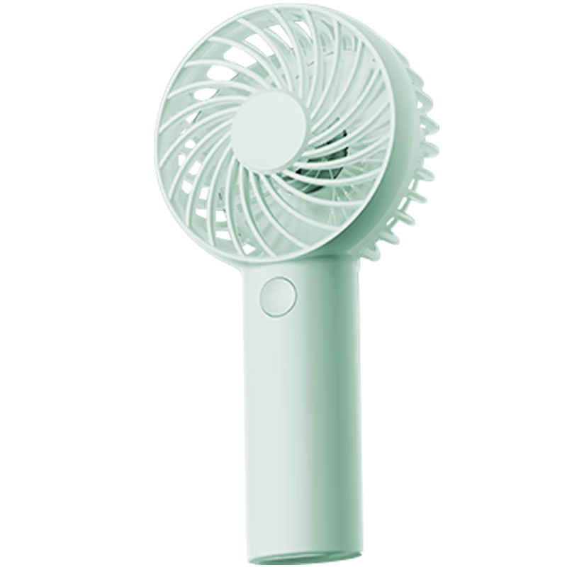 Pisen Handheld USB Rechargeable Portable Mini Fan Office Outdoor Camping Desktop Fan 1200mAh Long Battery Life Green