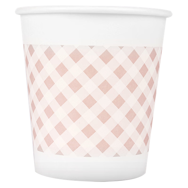 Deli 200ml Disposable Paper Cups, Thick Pulp Paper Cups/water Cups, Mesh Pattern, Pack of 50, 9569