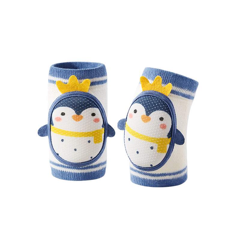 Betis Baby Knee Pads Thin Breathable Crawling Walking Anti-Fall Knee Protectors Spring Children's Sleeve Penguin Design
