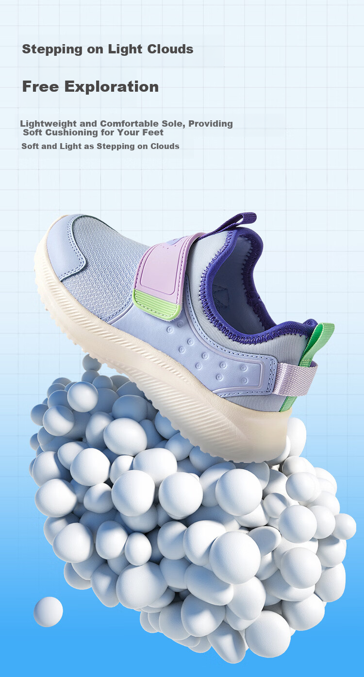 Balabala Kids Sports Shoes Children's Running Shoes Spring Autumn 2026 New Boys Breathable Lightweight Sneakers Girls Red New Year Trend 3