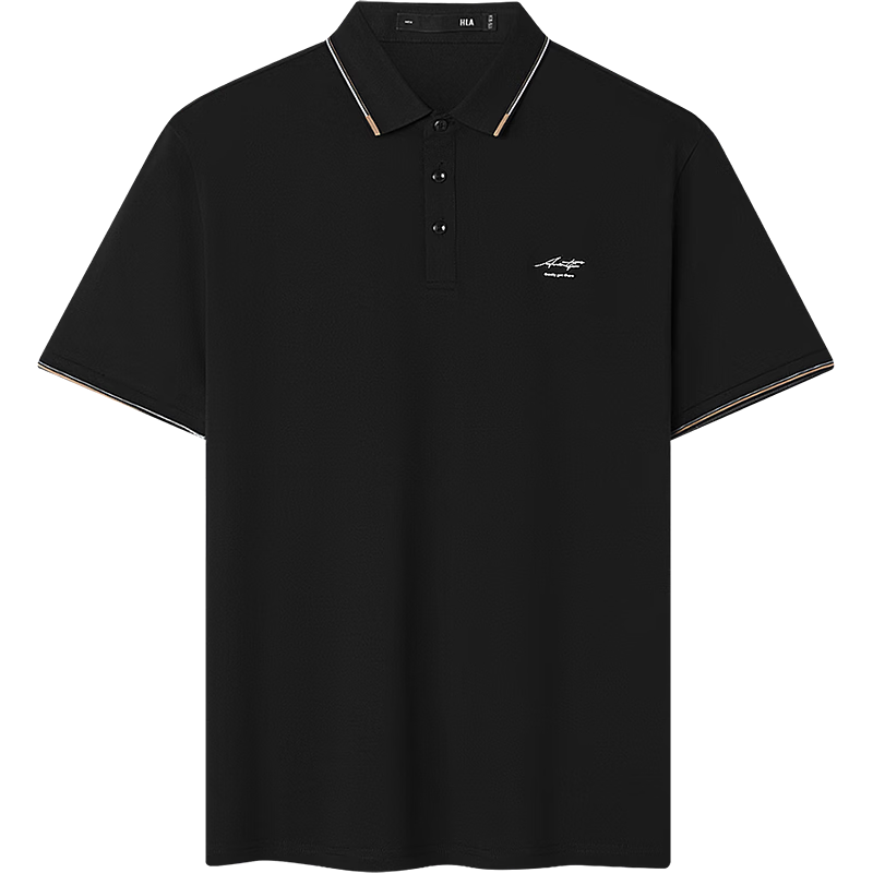 HLAHLA Men's Polo Shirt 26 Light Business Fashion Series Cool Short Sleeve Summer Father's Day Gift