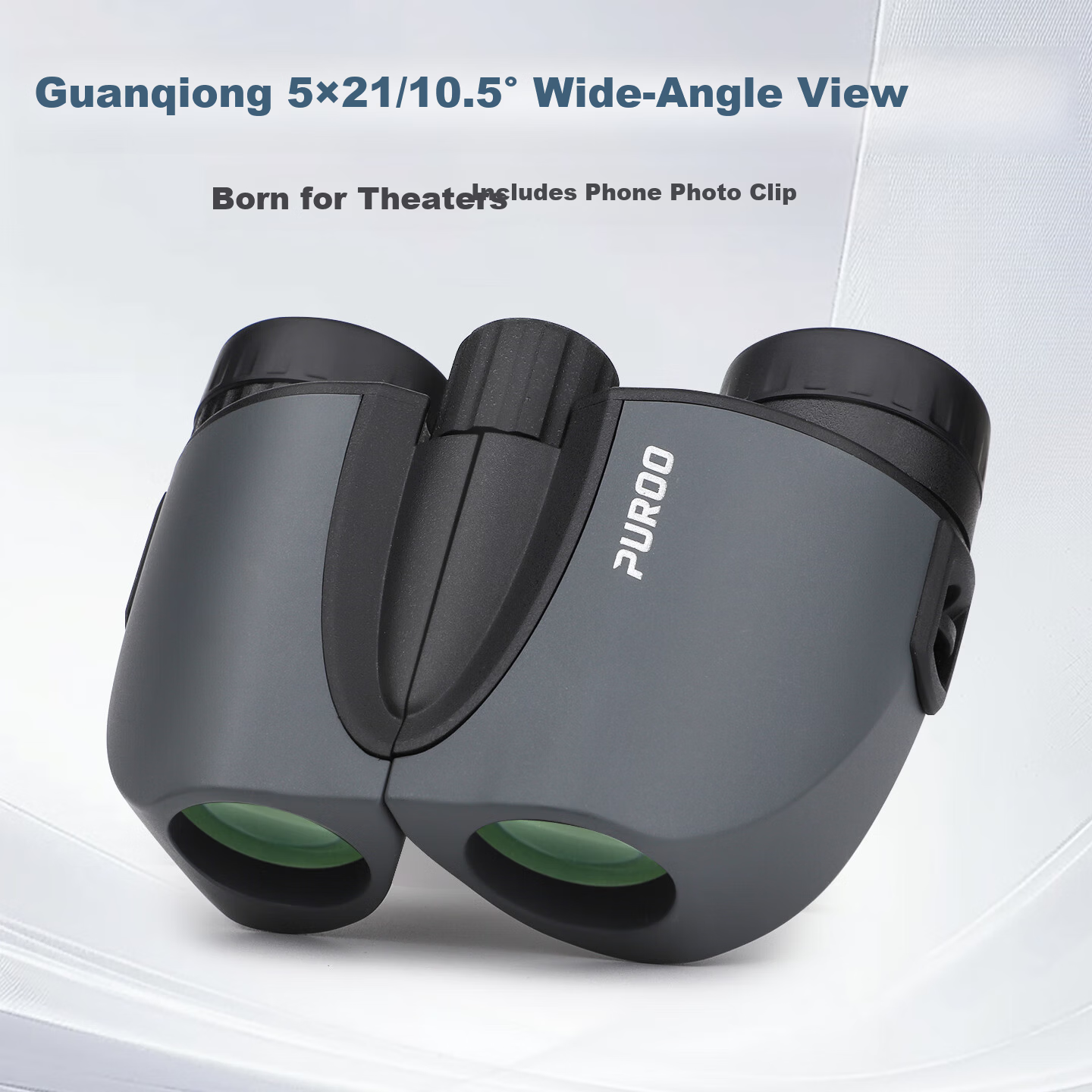 PUROO Guanqiong 5x21 Telescope Anti-Reflection HD Compact Portable Professional Theater Binoculars for Plays Musicals Dramas