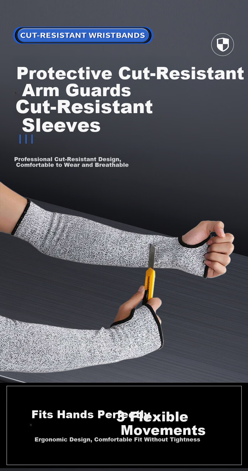 Huipute Cut-Resistant Gloves Labor Protection HPPE Level 5 Anti-Cut Stainless Steel Wire Work Protective Wear-Resistant Iron Gloves [Jingcang Fast Delivery] Pure Steel Wire Glove Single Piece 14