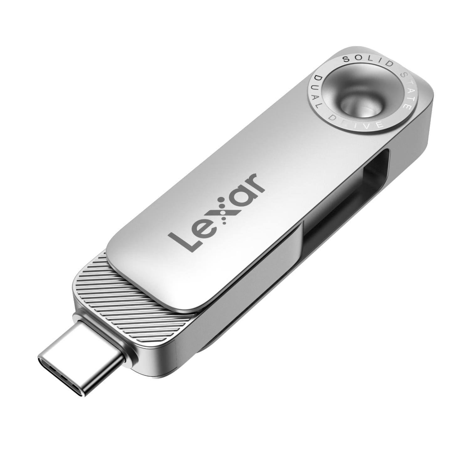 Lexar 128GB USB 3.2 Type-C Flash Drive D50E Dual-Use for Mobile and PC 400MB/s Read Speed Metal Dual Interface with Direct Auto Backup